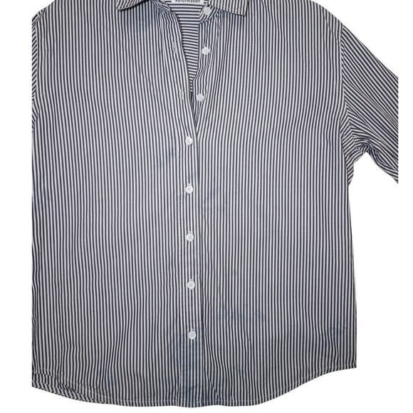 Reformation Striped Cotton Button-Up Shirt – Size XS - Picture 2 of 8